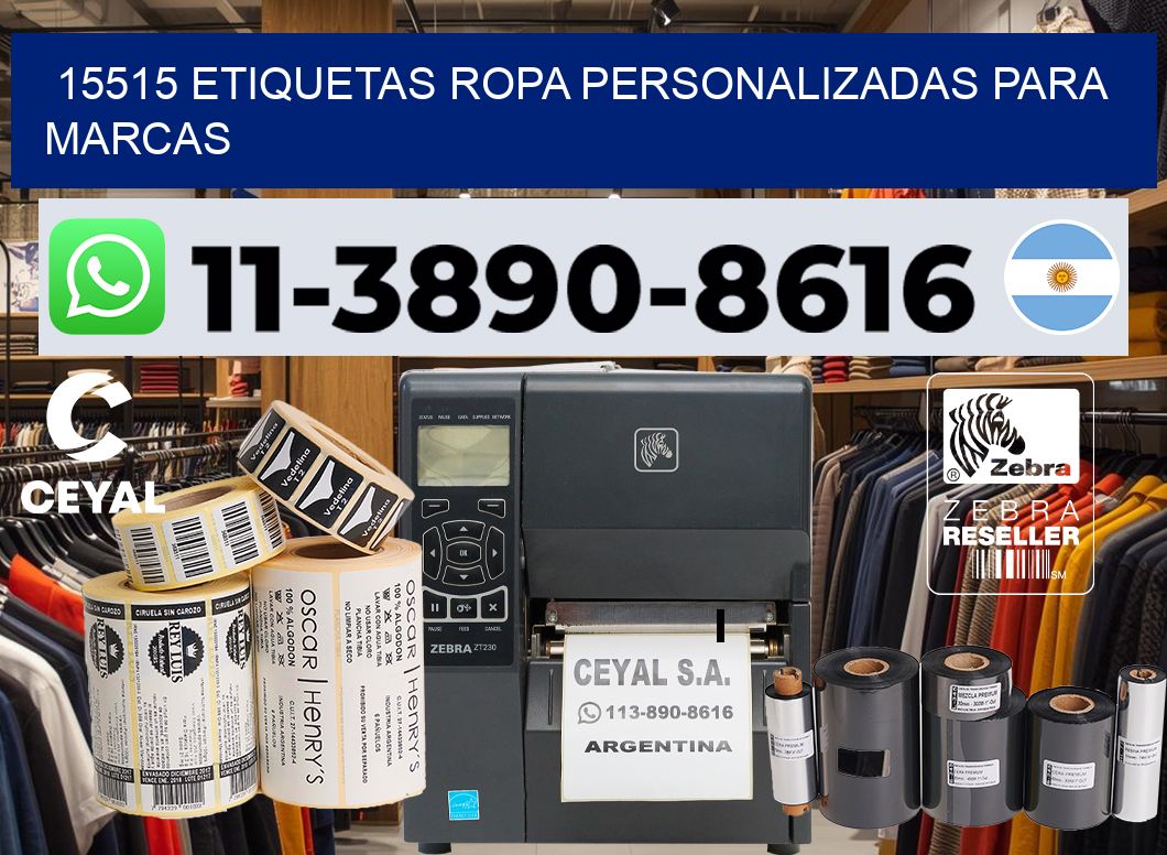 15515 Etiquetas ropa personalizadas para marcas