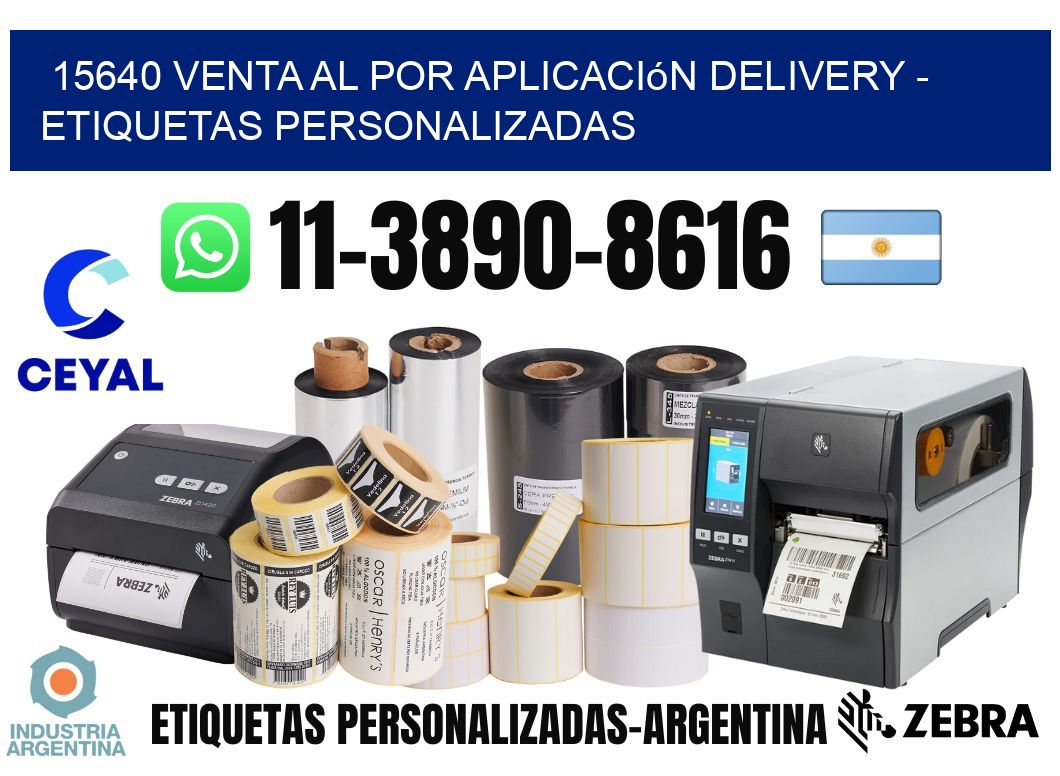 15640 Venta al Por Aplicación delivery - Etiquetas Personalizadas