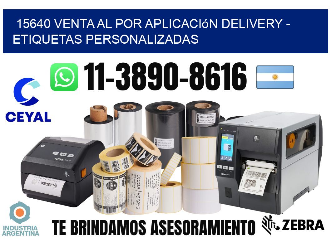 15640 Venta al Por Aplicación delivery - Etiquetas Personalizadas