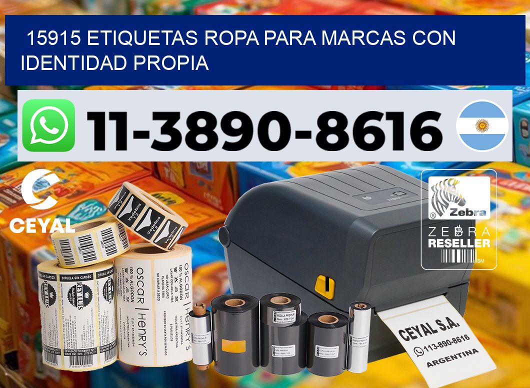 15915 Etiquetas ropa para marcas con identidad propia