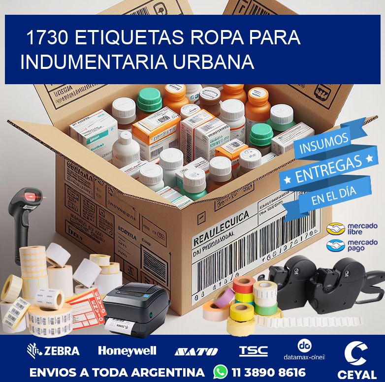 1730 Etiquetas ropa para indumentaria urbana