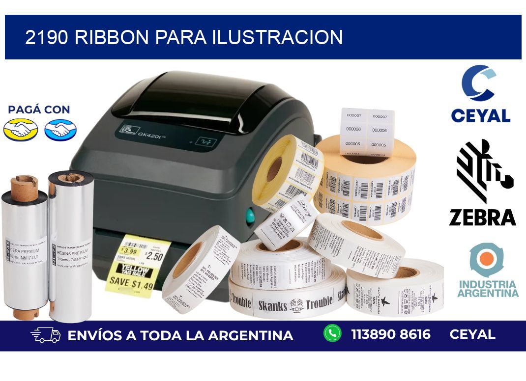 2190 ribbon para ilustracion