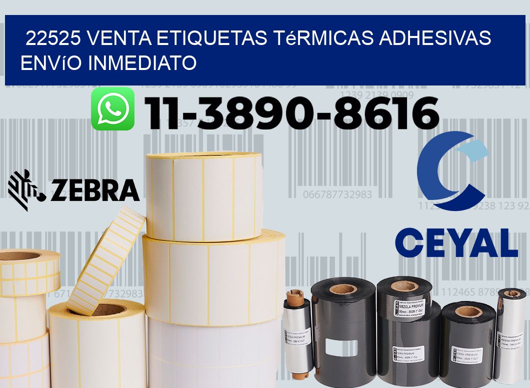 22525 venta etiquetas térmicas adhesivas envío inmediato