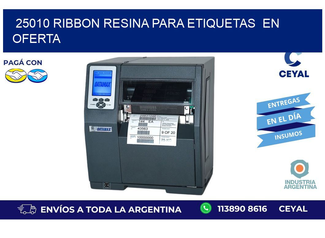 25010 ribbon resina para etiquetas en oferta