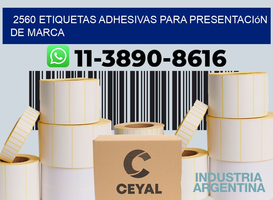 2560 Etiquetas adhesivas para presentación de marca