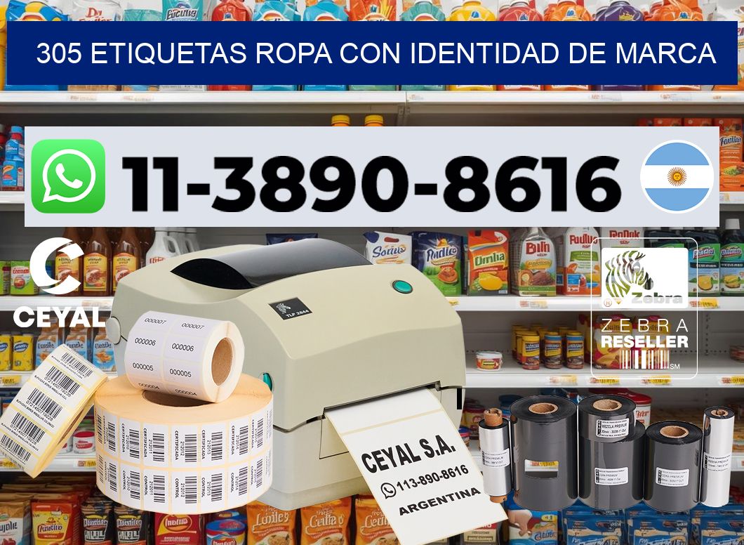 305 Etiquetas ropa con identidad de marca
