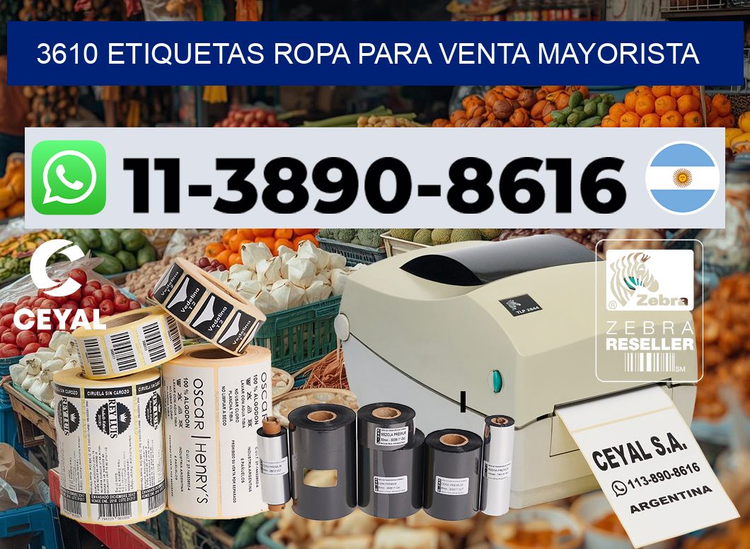 3610 Etiquetas ropa para venta mayorista