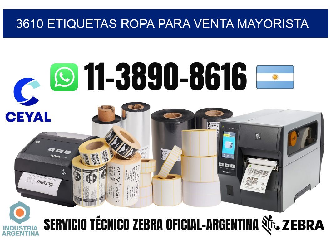 3610 Etiquetas ropa para venta mayorista