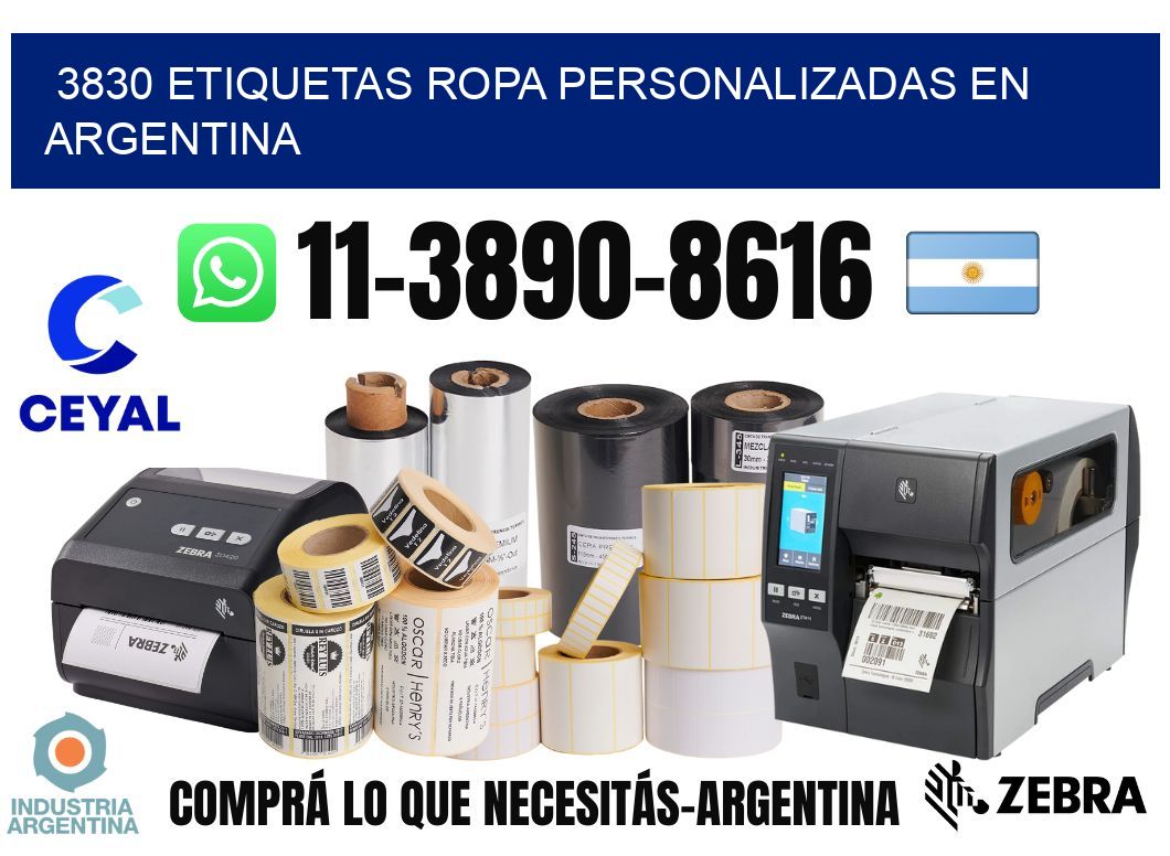 3830 Etiquetas ropa personalizadas en Argentina