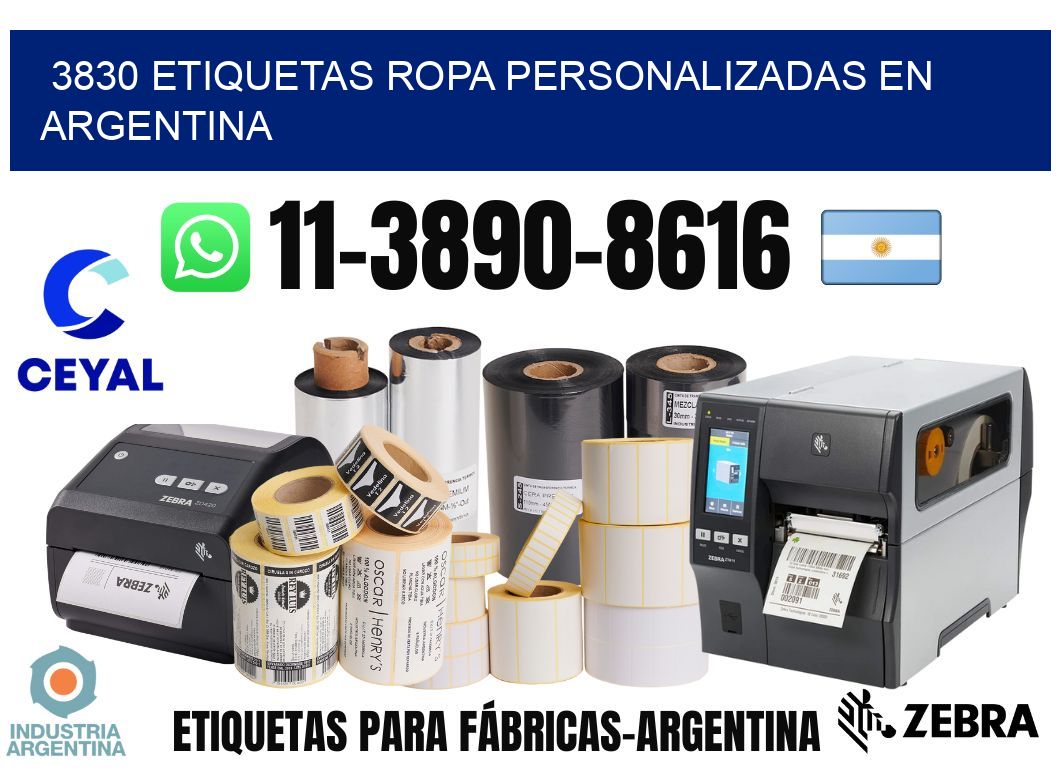 3830 Etiquetas ropa personalizadas en Argentina
