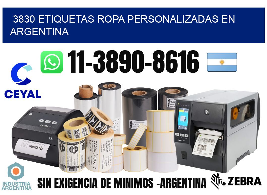 3830 Etiquetas ropa personalizadas en Argentina