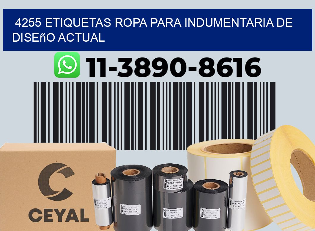 4255 Etiquetas ropa para indumentaria de diseño actual