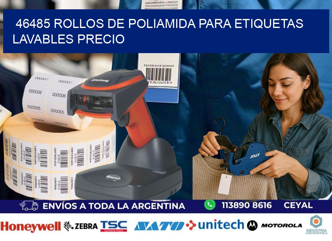 46485 rollos de poliamida para etiquetas lavables precio