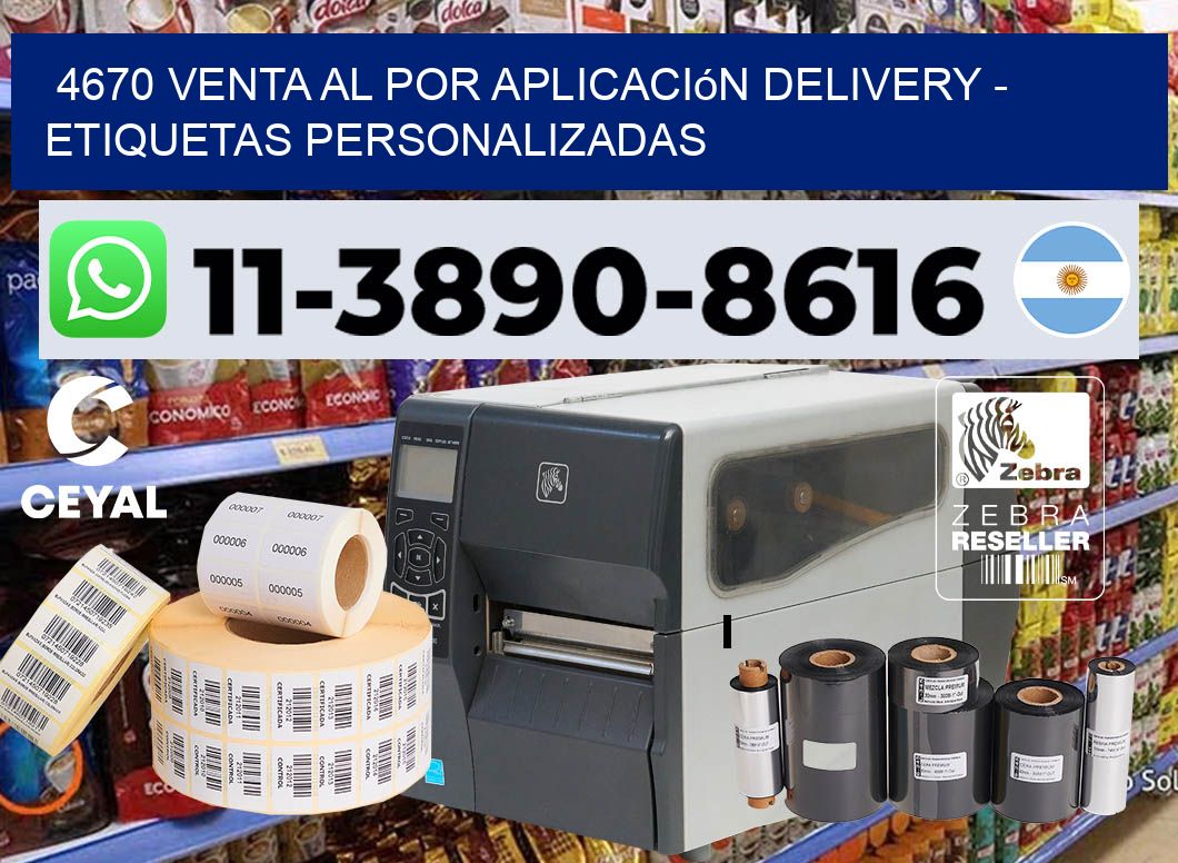 4670 Venta al Por Aplicación delivery – Etiquetas Personalizadas