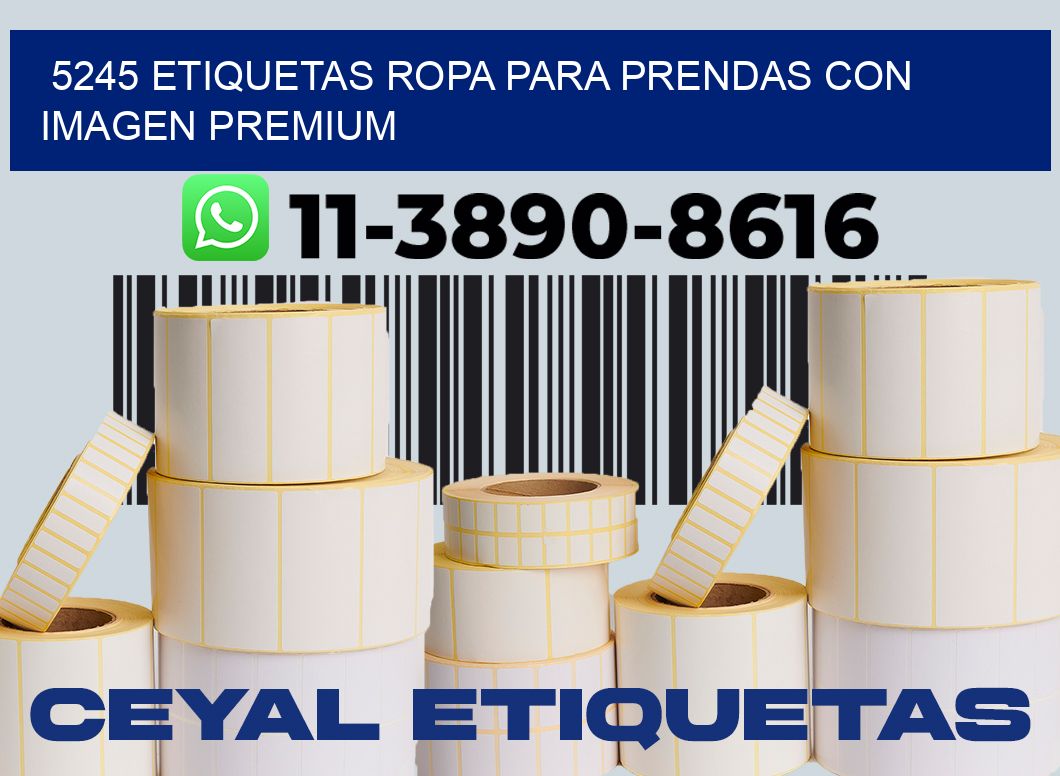 5245 Etiquetas ropa para prendas con imagen premium