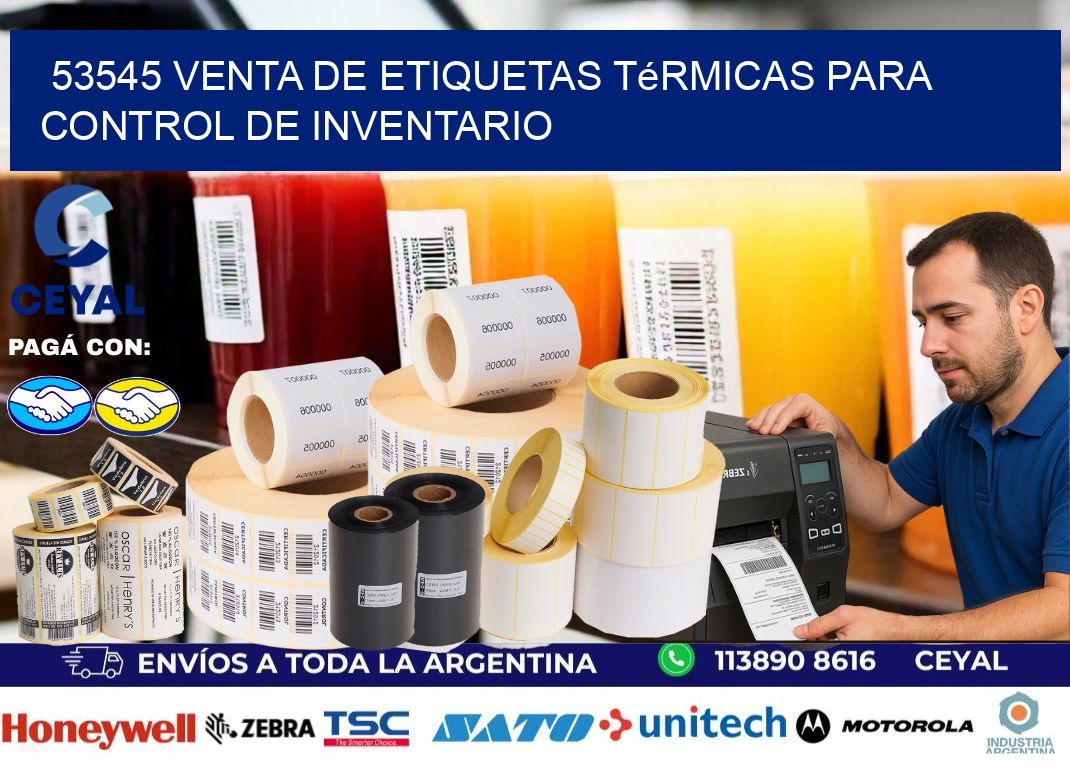 53545 venta de etiquetas térmicas para control de inventario