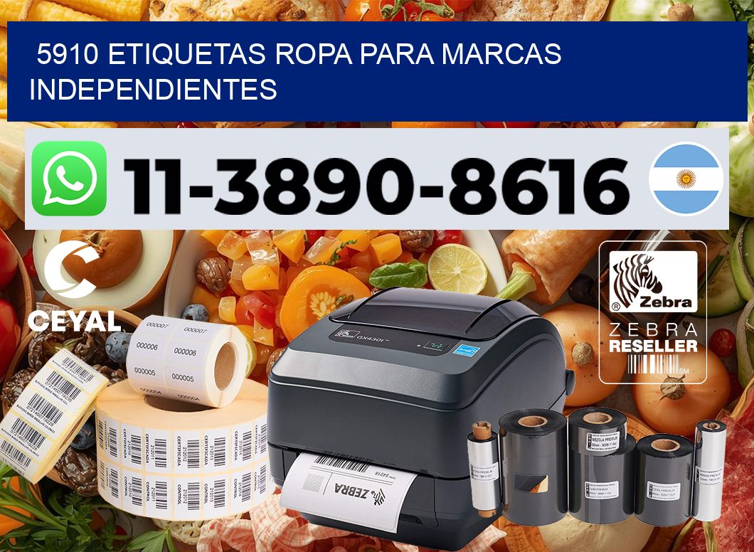 5910 Etiquetas ropa para marcas independientes