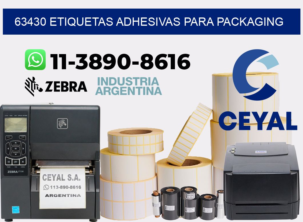 63430 etiquetas adhesivas para packaging
