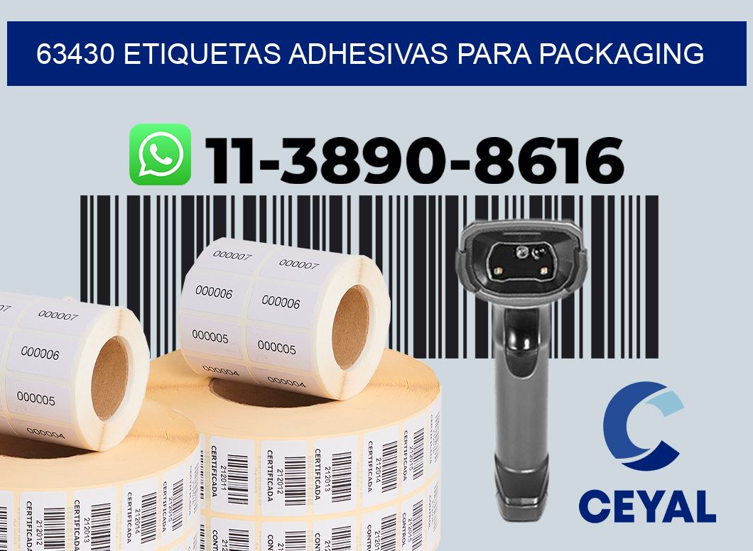 63430 etiquetas adhesivas para packaging