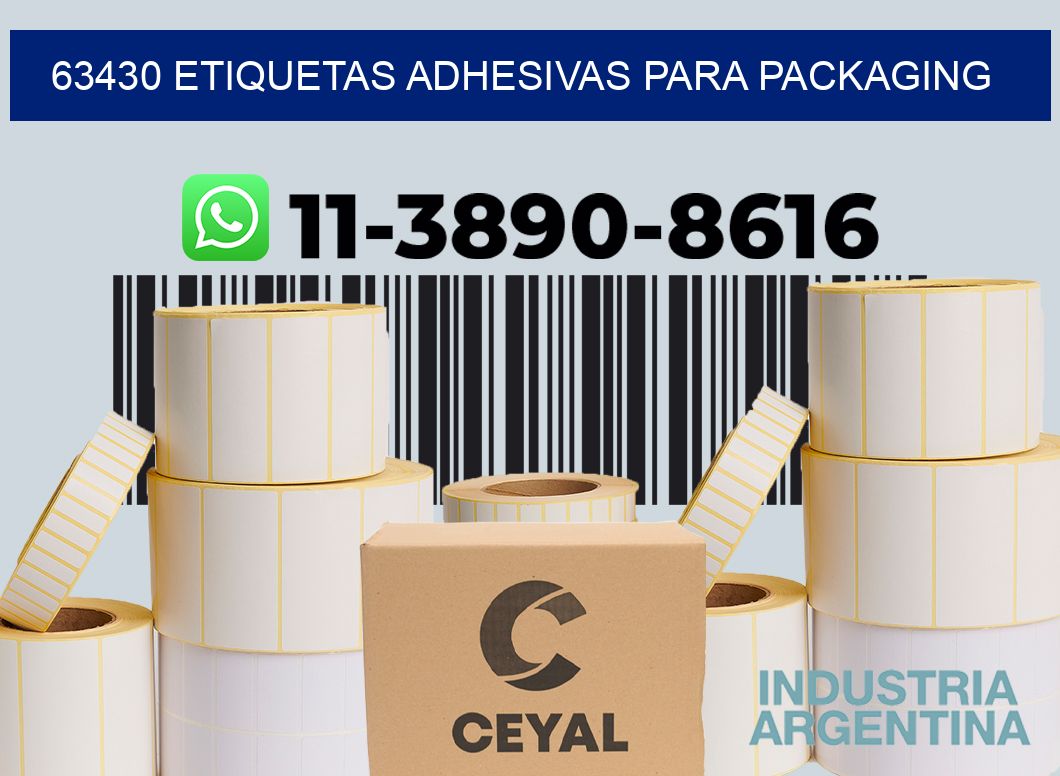 63430 etiquetas adhesivas para packaging