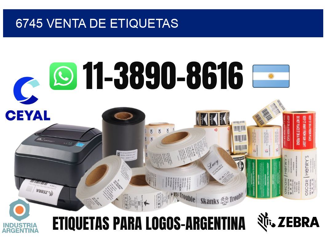 6745 venta de etiquetas