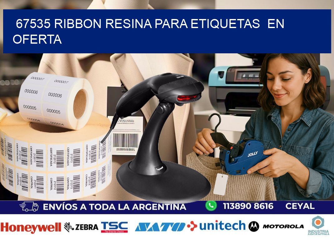 67535 ribbon resina para etiquetas  en oferta