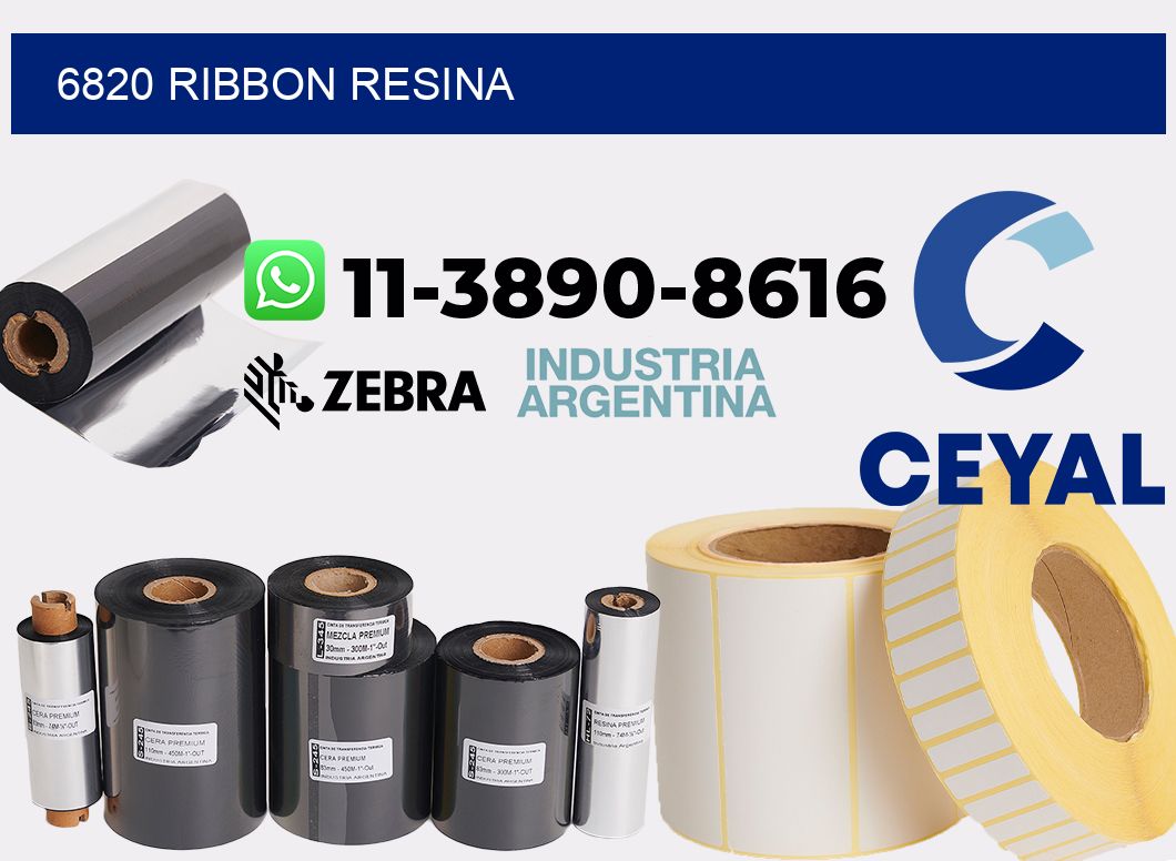 6820 ribbon resina