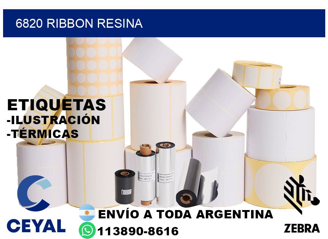 6820 ribbon resina
