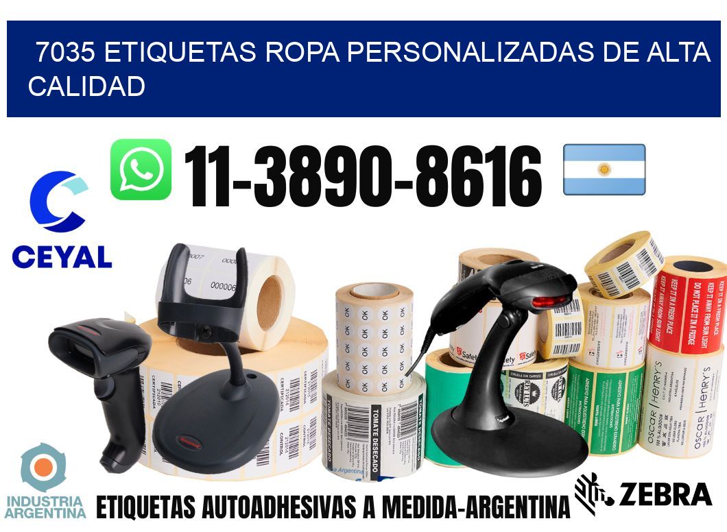 7035 Etiquetas ropa personalizadas de alta calidad