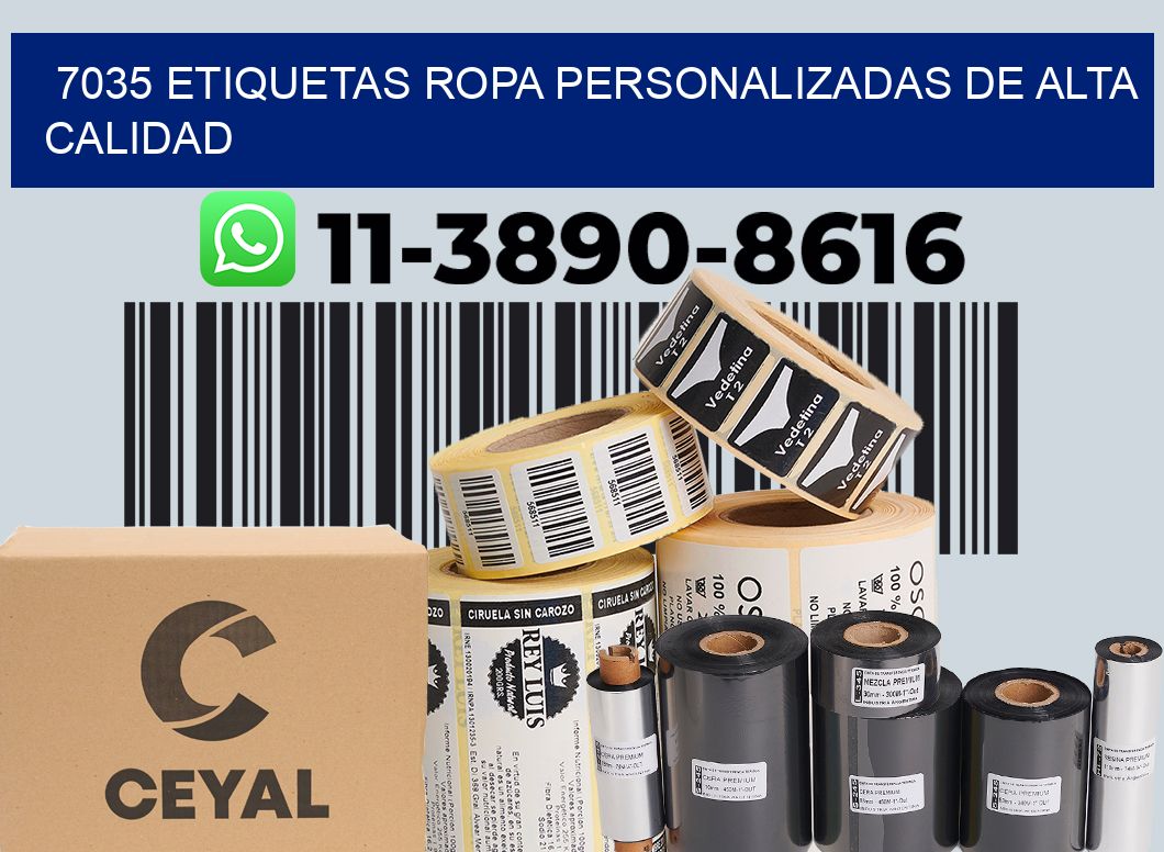 7035 Etiquetas ropa personalizadas de alta calidad