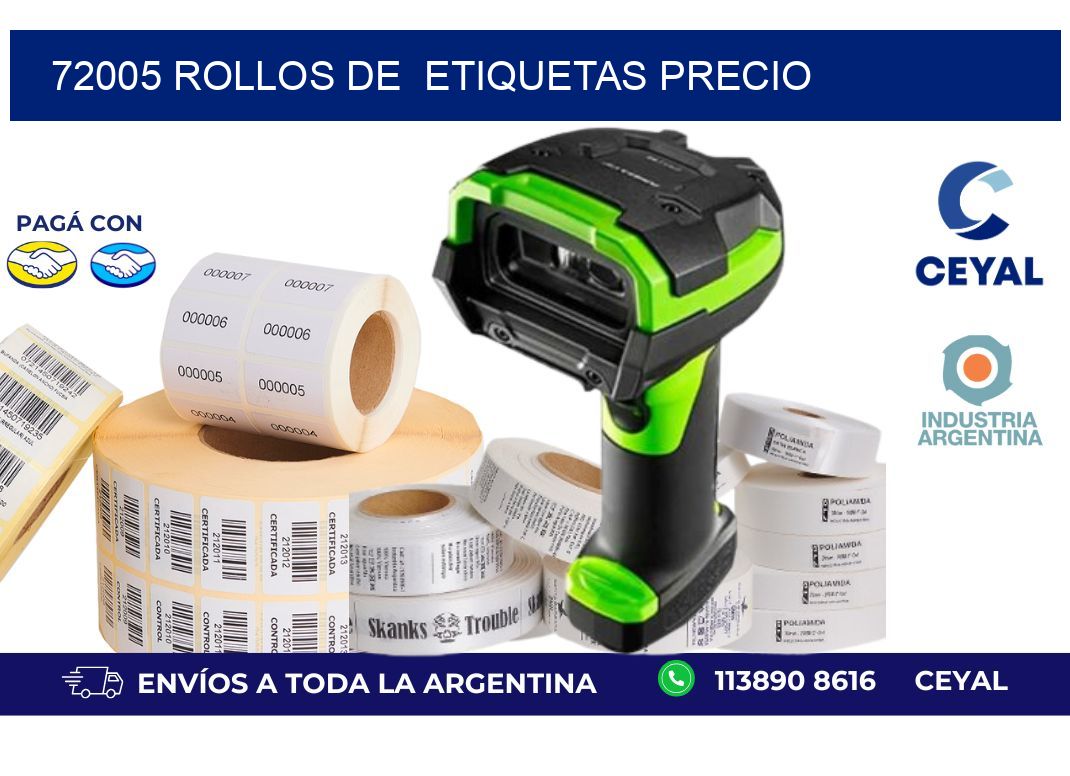 72005 rollos de etiquetas precio