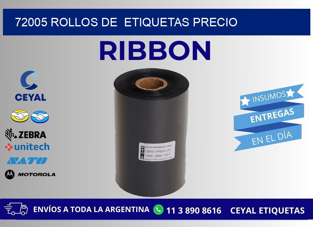 72005 rollos de etiquetas precio