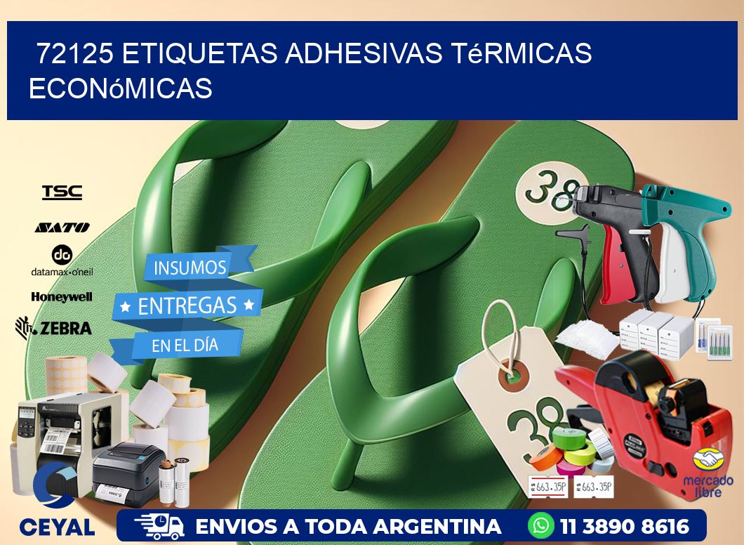 72125 etiquetas adhesivas térmicas económicas