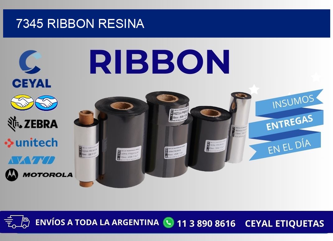 7345 ribbon resina