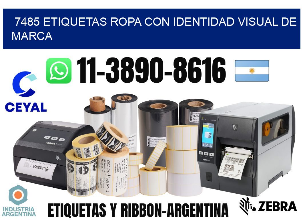 7485 Etiquetas ropa con identidad visual de marca
