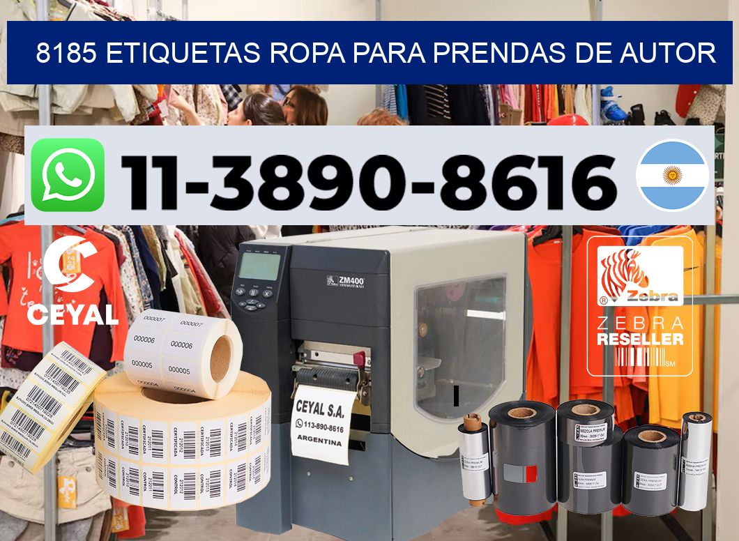 8185 Etiquetas ropa para prendas de autor