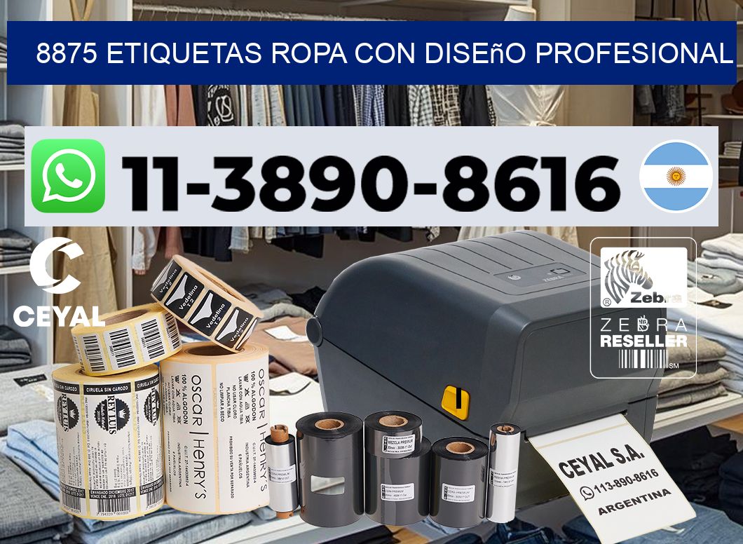 8875 Etiquetas ropa con diseño profesional