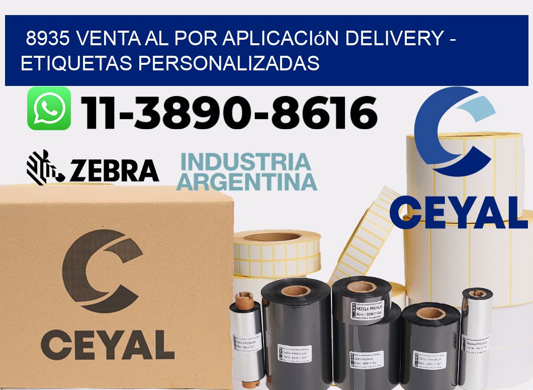 8935 Venta al Por Aplicación delivery - Etiquetas Personalizadas