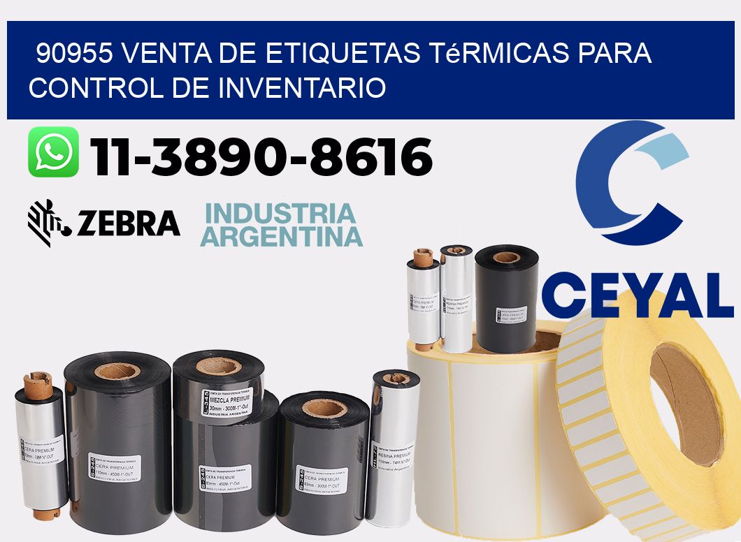 90955 venta de etiquetas térmicas para control de inventario