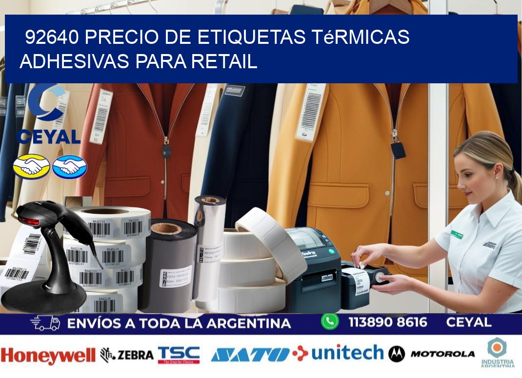 92640 precio de etiquetas térmicas adhesivas para retail