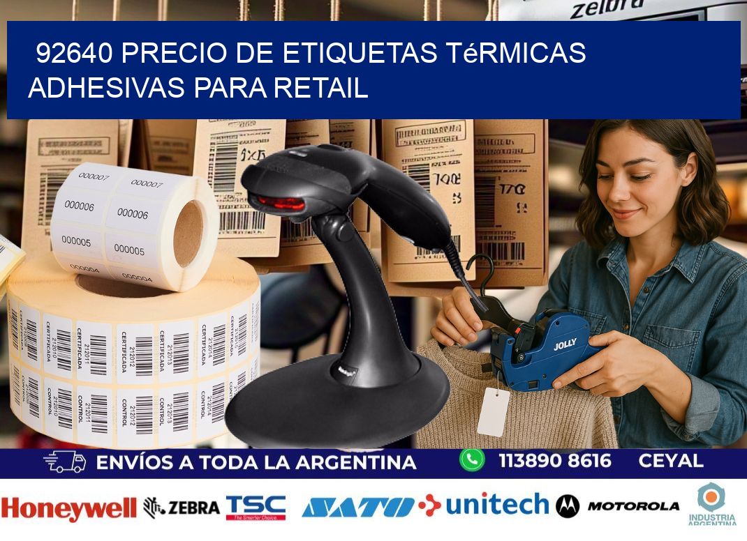 92640 precio de etiquetas térmicas adhesivas para retail