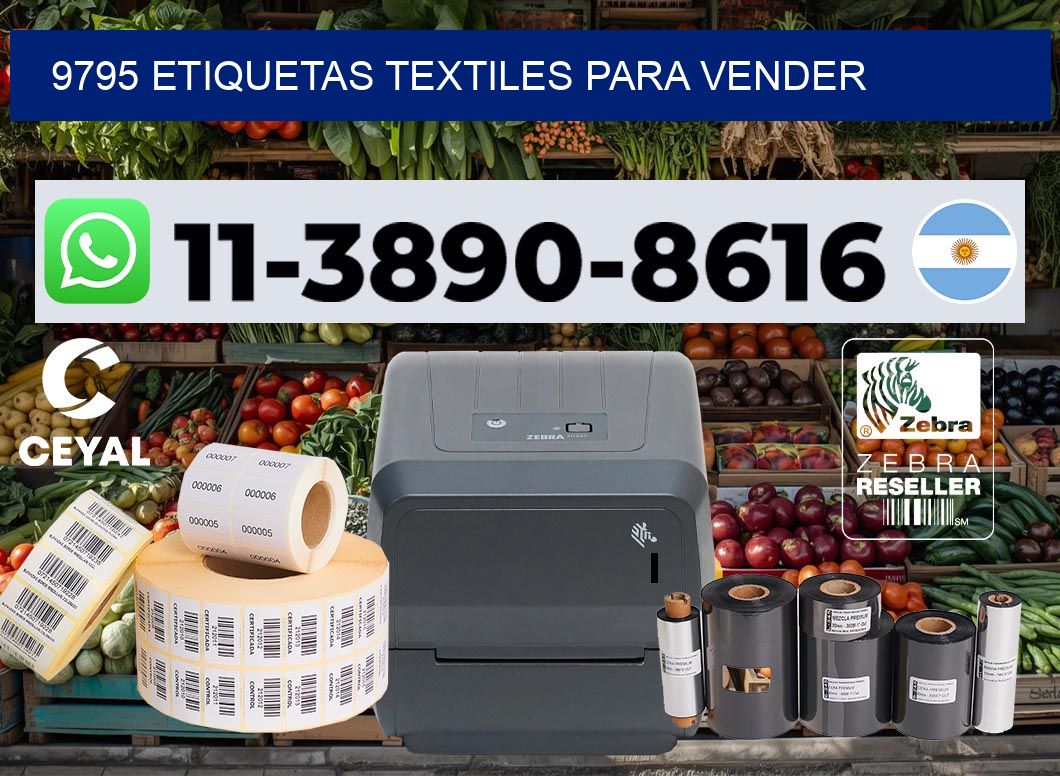 9795 Etiquetas textiles para vender