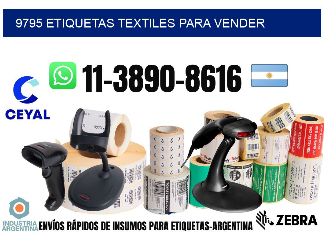 9795 Etiquetas textiles para vender