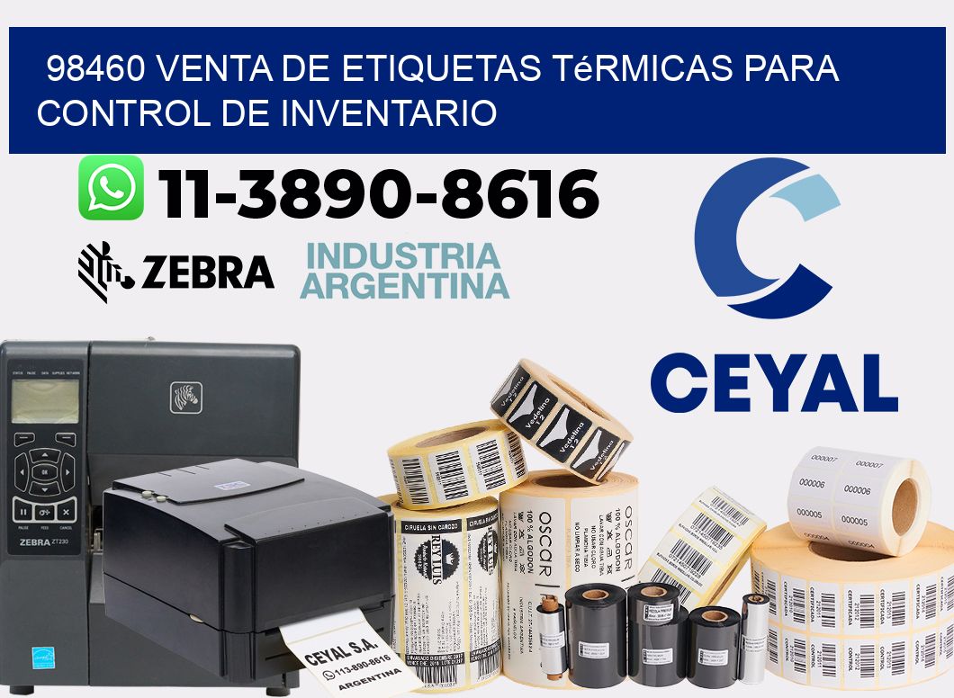 98460 venta de etiquetas térmicas para control de inventario