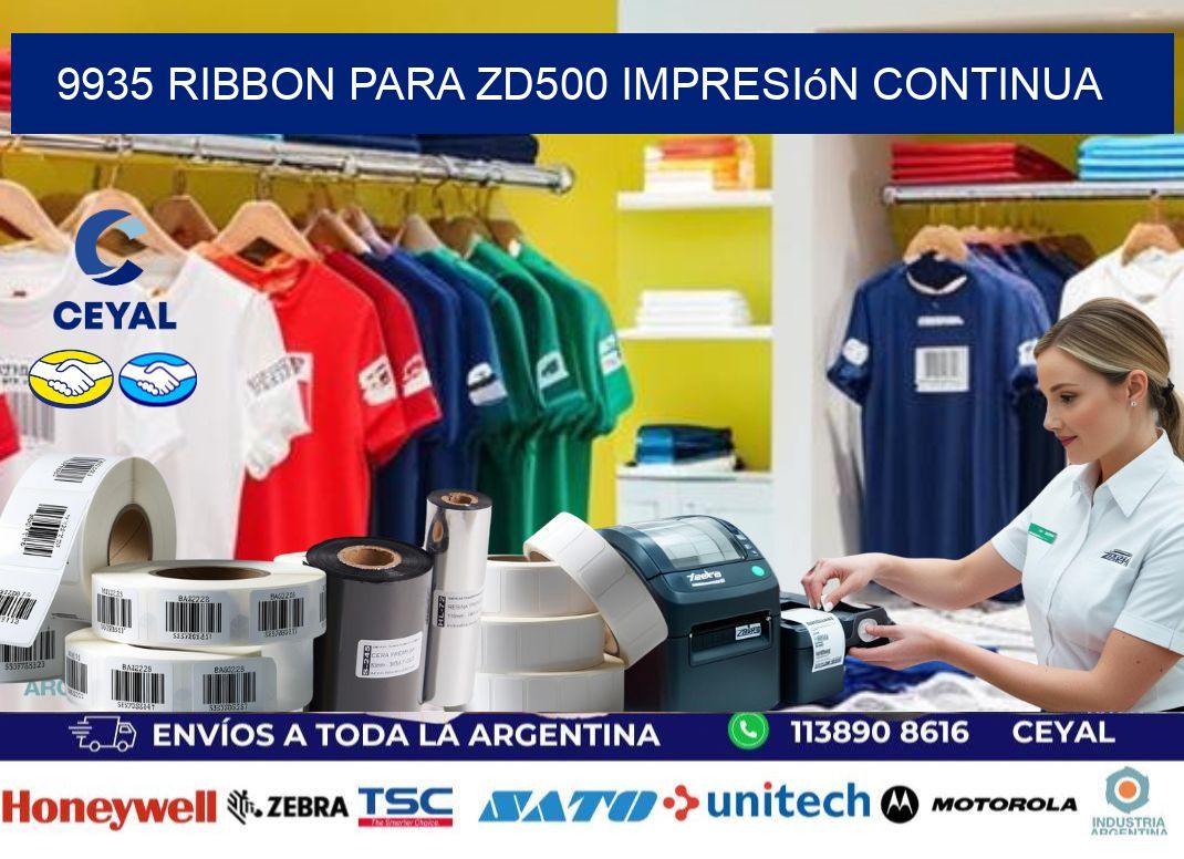 9935 ribbon para zd500 impresión continua