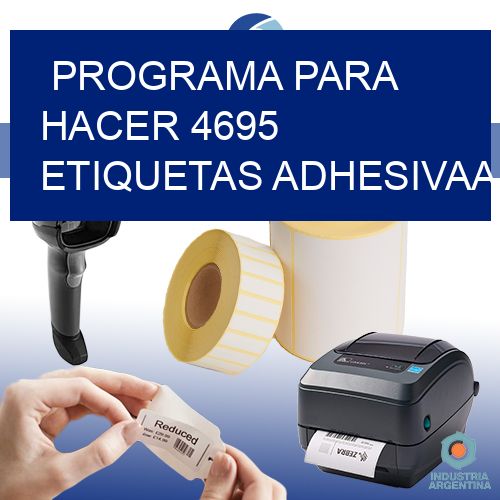 Programa para hacer 4695 etiquetas adhesivaa