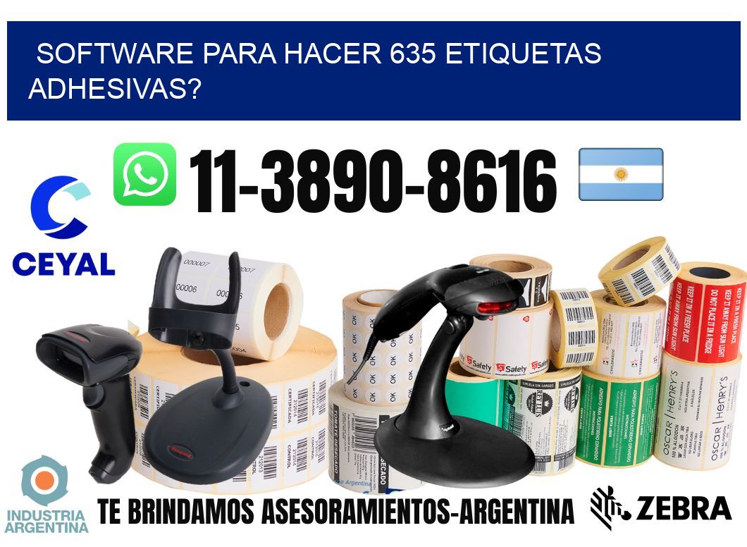 Software para hacer 635 etiquetas adhesivas?