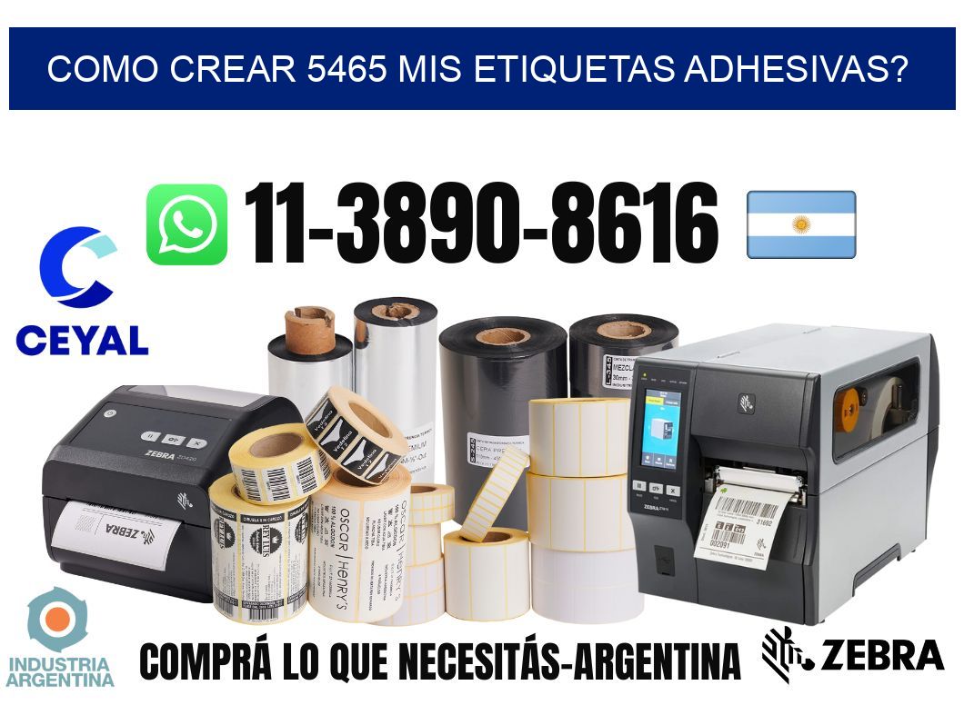 como crear 5465 mis etiquetas adhesivas?