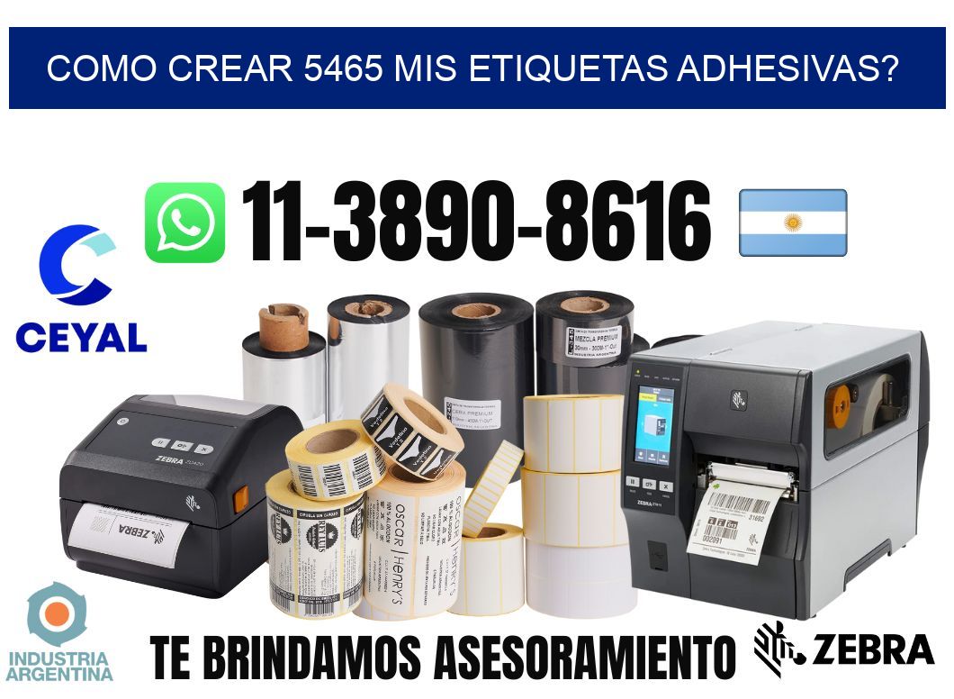 como crear 5465 mis etiquetas adhesivas?