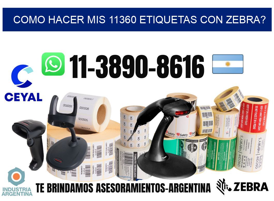 como hacer mis 11360 etiquetas con zebra?